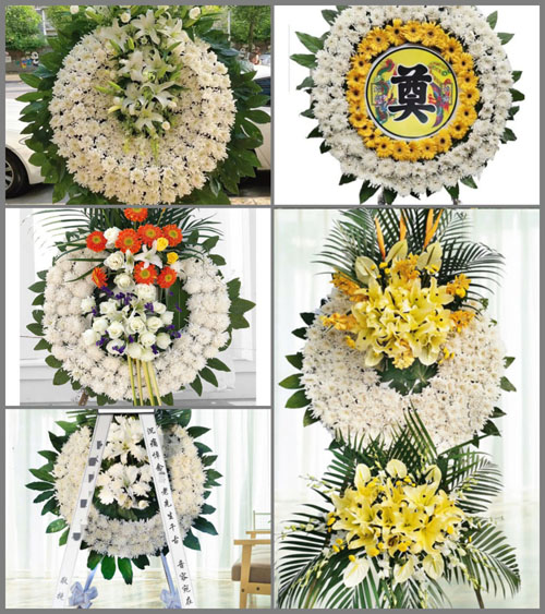 安徽安庆市潜山县王河镇薛家岗村花圈速递